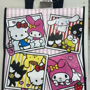 Hello Kitty Pink and Black Character Tote